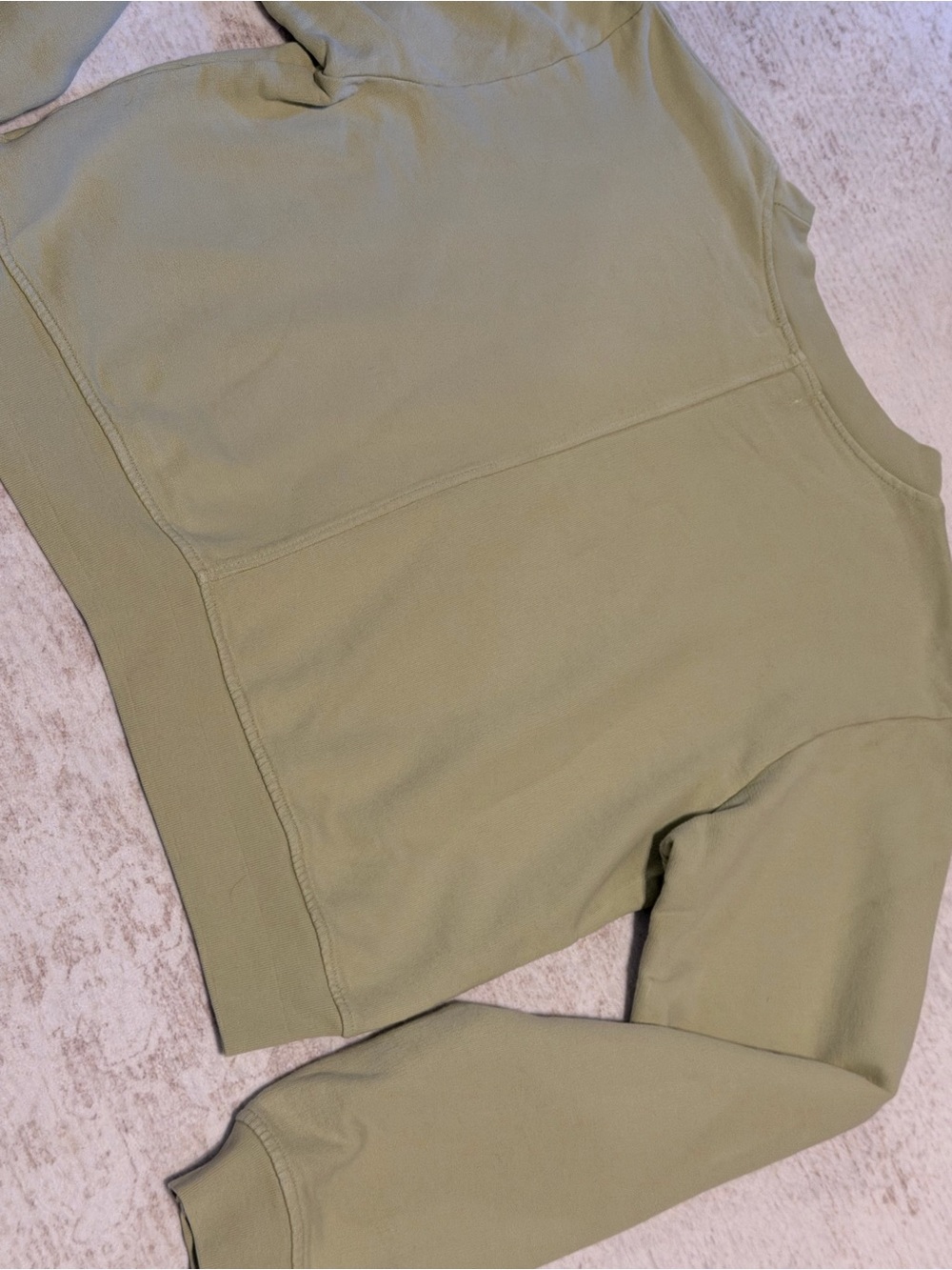Cotton Citizen Crewneck Sweatshirt Sage Green Made USA Medium - Picture 7 of 8